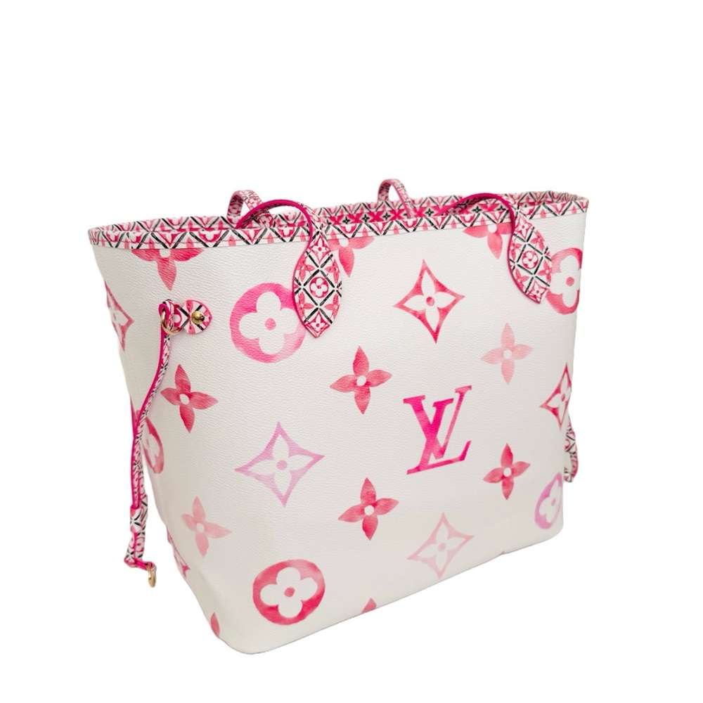 Louis Vuitton By the Pool Monogram Giant Neverfull MM Tote Rose Pink M22980 - Picture 8 of 15